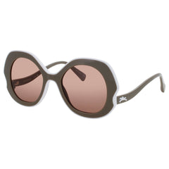 Longchamp Men's Khaki Acetate Full Rim Oversized Frame Sunglasses - LO780S 319