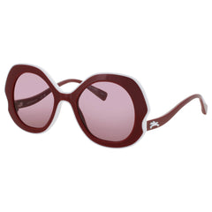 Longchamp Men's Burgundy Acetate Full Rim Oversized Frame Sunglasses - LO780S 601