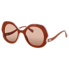 Longchamp Men's Orange Acetate Full Rim Oversized Frame Sunglasses - LO780S 842