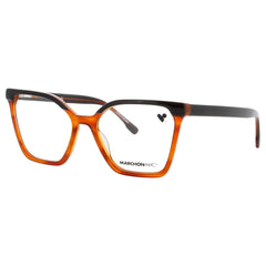 Marchon Men's Butterscotch Acetate Full Rim Oversized Frame Eyeglasses - M-5509 219