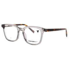 Marchon Unisex Smoke Crystal Acetate Full Rim Square Frame Eyeglasses - M-8517 050