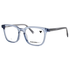 Marchon Unisex Denim Crystal Acetate Full Rim Square Frame Eyeglasses - M-8517 422