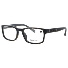 Nautica Men's Matte Dark Tortoise Acetate Rectangular Frame Eyeglasses - N8108 N 309