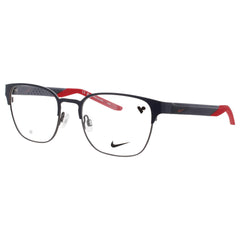 Nike Men's Satin Gridiron/Gunmetal Metal Full Rim Rectangular Eyeglasses - 8156 039