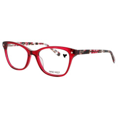Nine West Men's Raspberry Crystal Acetate Full Rim Cat Eye Eyeglasses - NW5233 615