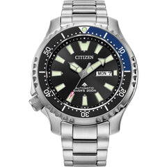 Citizen NY0159-57E Promaster Automatic Dive Watch Black Dial Steel Bracelet 200M