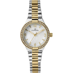 Timex Viewpoint CC3D85800 Women’s Two-Tone Stainless Steel Expansion Band Quartz Watch