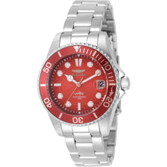 Invicta Pro Diver 50905 Women’s 34mm Burgundy Dial Stainless Steel Quartz Wristwatch