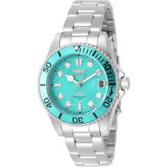Invicta Pro Diver 50912 Women’s 34mm Steel Quartz Watch with Blue Metal Dial, 100m