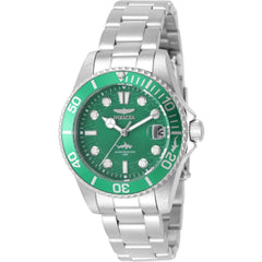 Invicta Pro Diver 50914 Women’s 34mm Steel Quartz Watch with Green Metal Dial, 100m