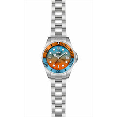 Invicta Pro Diver 50929 Women’s 34mm Stainless Steel Quartz Watch, Blue Orange Dial