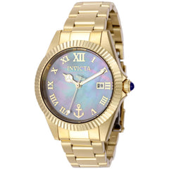 Invicta 51179 Ocean Voyage Women's Gold Tone Stainless Steel Bracelet MOP Dial Watch