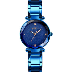 Invicta 70328 Celestial Women’s Quartz Watch 34mm Blue Stainless Steel Purple Dial 30m