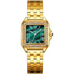 Invicta 70431 Celestial Women’s Quartz Watch 29mm Gold-Tone Metal Case, Green Dial 30m