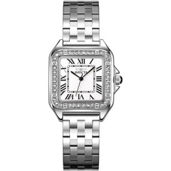 Invicta 70434 Celestial Ladies Quartz Watch 29mm Silver-Tone Metal Case White Dial 30m