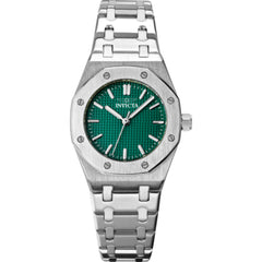 Invicta 70439 Celestial Women’s 30mm Quartz Watch with Silver Steel Case, Green Dial