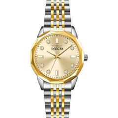 Invicta 70449 Celestial Pericyst Women’s 33.4mm Quartz Watch, Silver Gold Steel Case