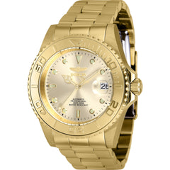 Invicta 9010OBXL Pro Diver 43mm Men’s Automatic Watch, Gold Tone Steel Champagne Dial