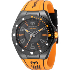 TechnoMarine TM-525009 Racing Legends Men’s 44mm Quartz Watch, Orange Silicone Band
