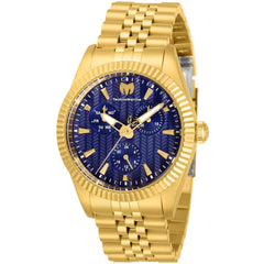 Technomarine TM-719018 Sea Ladies Quartz Watch 38mm Gold-Tone Steel Case Blue Dial 50m