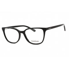 Bebe Women's Eyeglasses - Jet Full Rim Cat Eye Frame Clear Demo Lens | BB5201 001