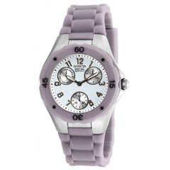 Invicta 18794 Women's Angel White Dial Grey Silicone Strap Watch
