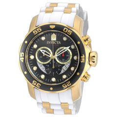 Invicta 20289 Men's Pro Diver Black Dial Steel & Polyurethane Strap Chronograph Watch