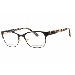 Kate Spade Women's Eyeglasses - Black Metal Oval Full Rim Frame | CAROLINA 0807 00