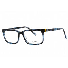 Guess Men's Eyeglasses - Blue/Other Plastic Rectangular Full Rim Frame | GU50068 092