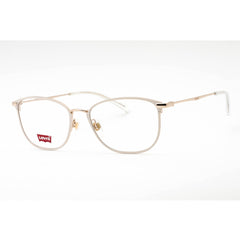 Levi's Women's Eyeglasses - Ivory Metal Cat Eye Full Rim Frame | LV 5009 0SZJ 00