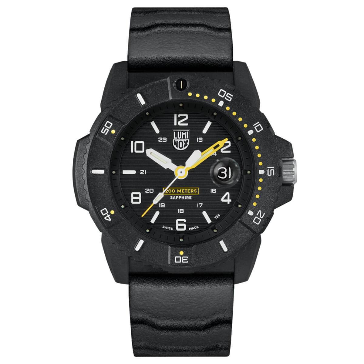 Luminox 3051 BO Men's Black Strap Watch - Blackout EVO Navy Seal