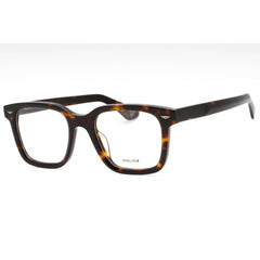 Police Men's Eyeglasses - Dark Tortoise Plastic Square Full Rim Frame | VPLG80E 722V