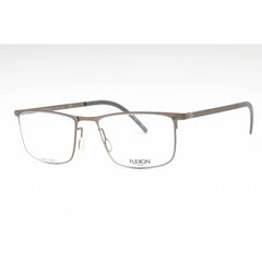 Flexon Men's Eyeglasses - Light Gunmetal Metal Rectangular Frame | FLEXON B2005 032