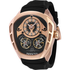 Invicta Men's Watch - Akula Automatic Black and Rose Gold Dial Silicone Strap | 43863