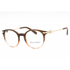 Bvlgari Women's Eyeglasses - Brown Gradient Beige Plastic Round Frame | 0BV4202 5476