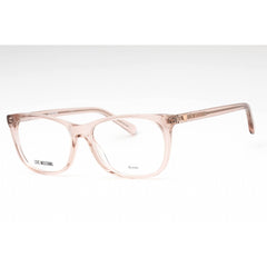 Moschino Love Women's Eyeglasses - Nude Plastic Rectangular Frame | MOL557 0FWM 00