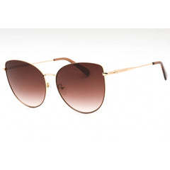Longchamp Women's Sunglasses - Gold/Beige Metal Cat Eye Full Rim Frame | LO158S 721