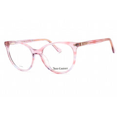 Juicy Couture Women's Eyeglasses - Pink Horn Cat Eye Full Rim Frame | JU 235 01ZX 00
