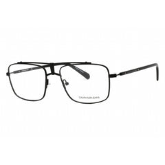 Calvin Klein Jeans Men's Eyeglasses - Matte Black Pilot Metal Frame | CKJ19311 001