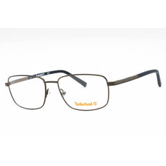 Timberland Men's Eyeglasses - Shiny Gunmetal Rectangular Full Rim Frame | TB1726 008