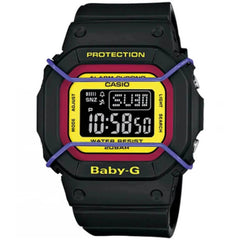 Casio Women's Watch - Baby-G Red, Yellow and Black Digital Dial Strap | BGD501-1B