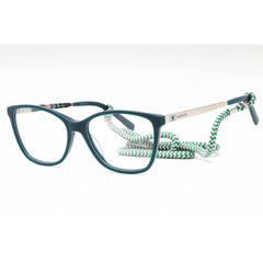 M Missoni Women's Eyeglasses - Petrol Plastic Cat Eye Full Rim | MMI 0032 0MR8 00