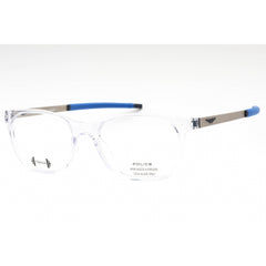 Police Men's Eyeglasses - Transparent Plastic Oval Shape Full Rim Frame | VPLF86 0P79