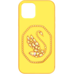 Swarovski Smartphone Case - Signum Swan Crystal iPhone 12/12 Pro Yellow | 5625636
