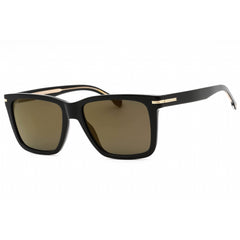 Hugo Boss Men's Sunglasses - Black Gold Rectangular Full Rim | BOSS 1598/S 02M2 JO