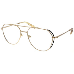 Kendall + Kylie Women's Eyeglasses - Gold Metal Aviator Frame Demo Lens | KKO205 718
