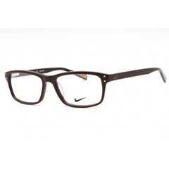 Nike Men's Eyeglasses - Brown Plastic Rectangular Full Rim Frame | NIKE 7245 243