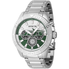 Invicta Men's Watch - NFL New York Jets Green, Silver Tone Dial Bracelet | 47944