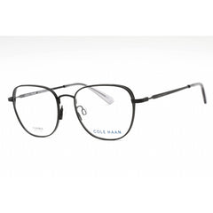 Cole Haan Men's Eyeglasses - Black Metal Square Full Rim Frame Clear Lens | CH4503 001