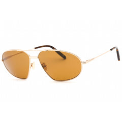 Tom Ford Men's Sunglasses - Shiny Rose Gold Metal Pilot Frame Brown Lens | FT0771 28E